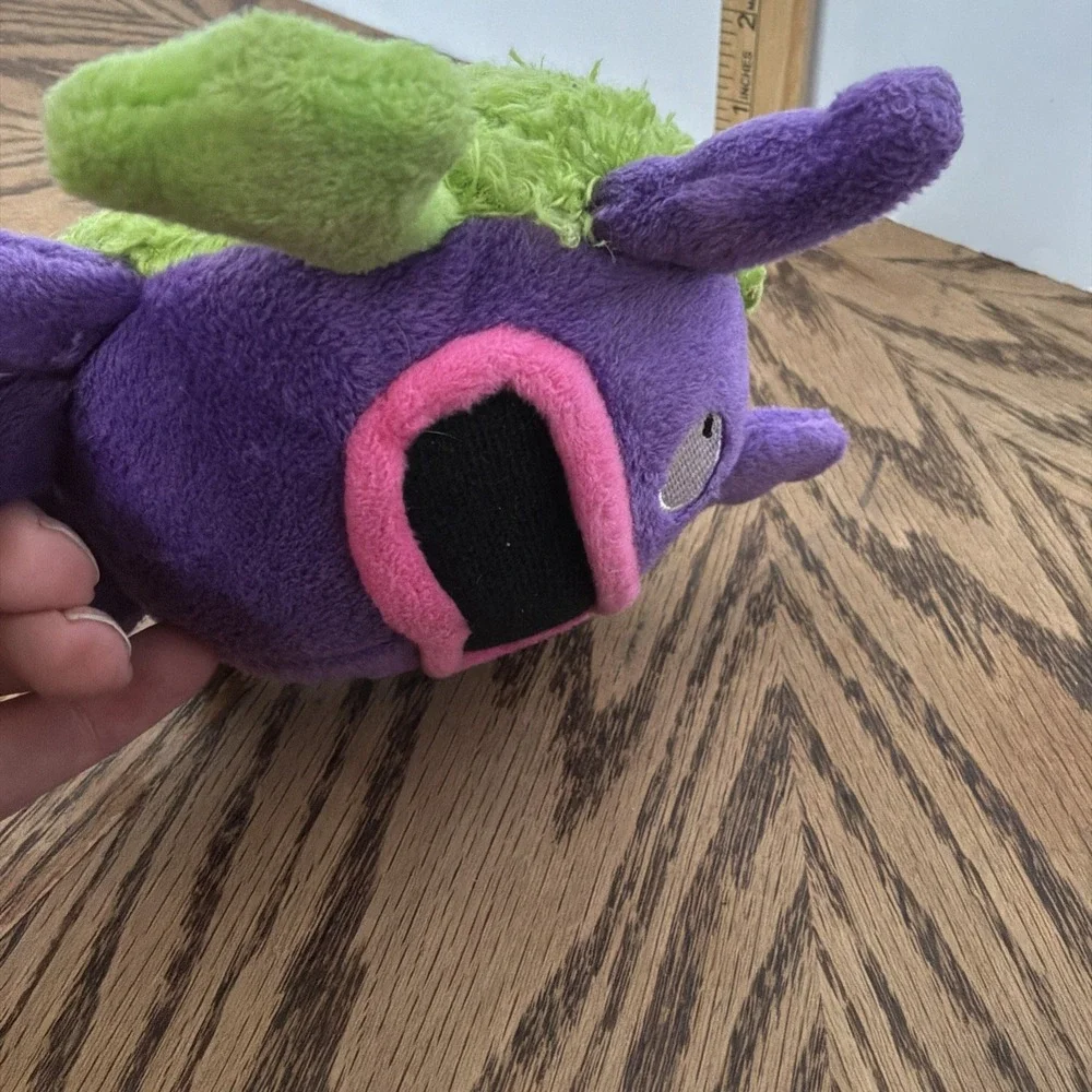Playclean Germs Squeaky Plush Dog Toy with Odor-Eliminating Essential Oils, Chew